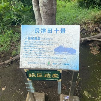 長津田十景の高尾暮雪が👇