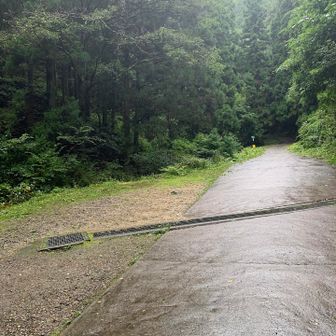 裏参道登山口の駐車場🅿️は、一台も車なし。