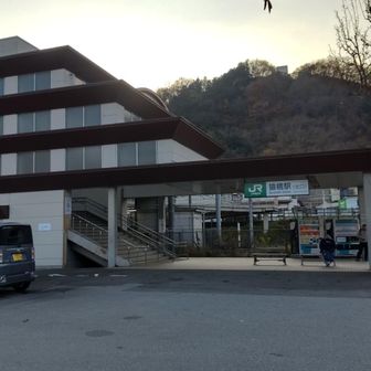 中央線の猿橋駅に到着、ここから奇橋猿橋まで歩きます🚶