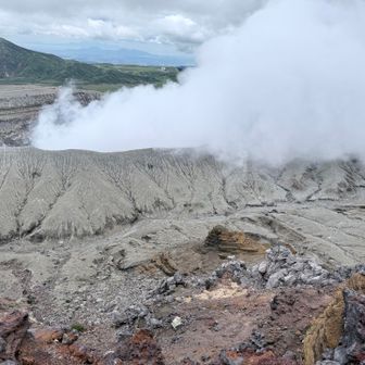 風向きか火山ガスは気にならない