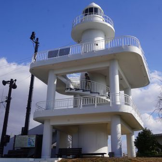 雑賀崎灯台
NHK「にっぽん縦断 こころ旅」で、女優の田中美佐子さんが、雑賀埼灯台の展望台から望む海の風景をめざして走った