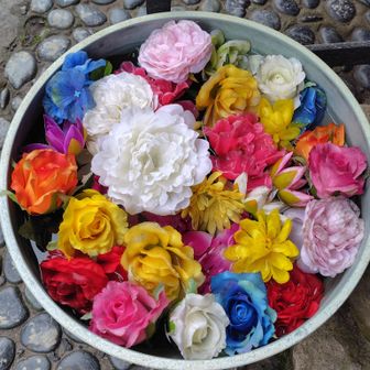 素敵な花手水✨️