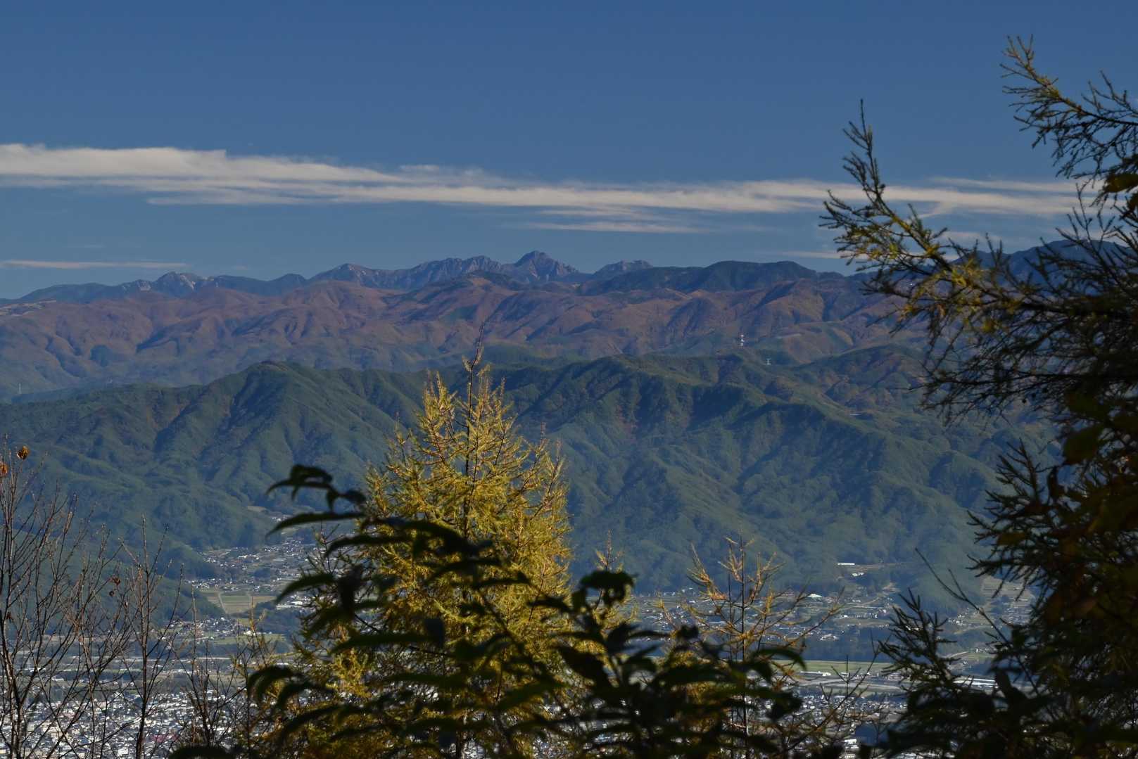 第二展望台から八ヶ岳の眺め。