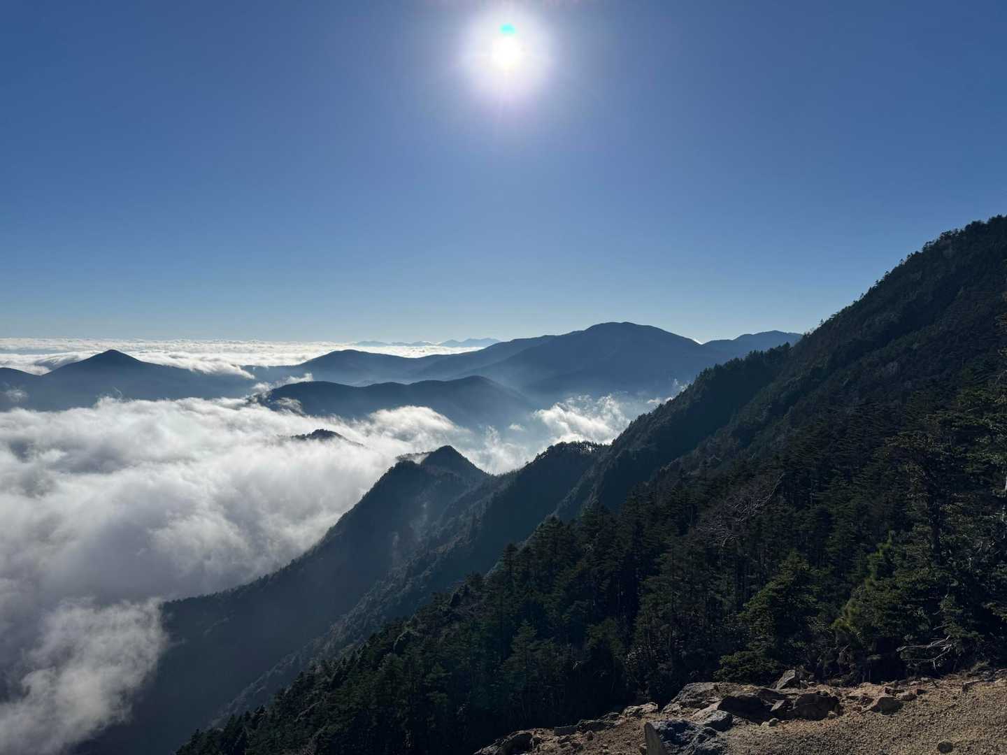 西沢渓谷入口バス停-木賊山 縦走コースの写真