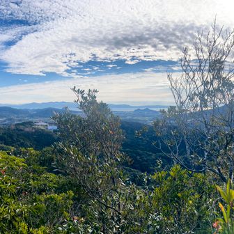 陰陽石奥のピークよりの眺望。
池田湖、大隅半島方向。