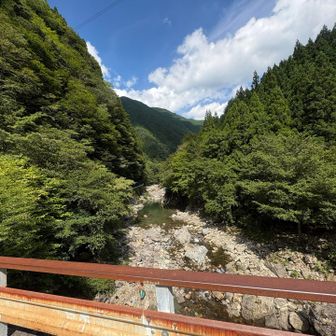みたらい渓谷は、まだまだ夏模様☁️☀️