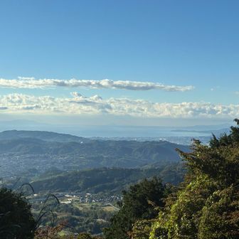 大倉キャンプ場からの眺め。