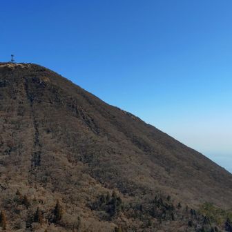 南平台からの鶴見岳と別府湾