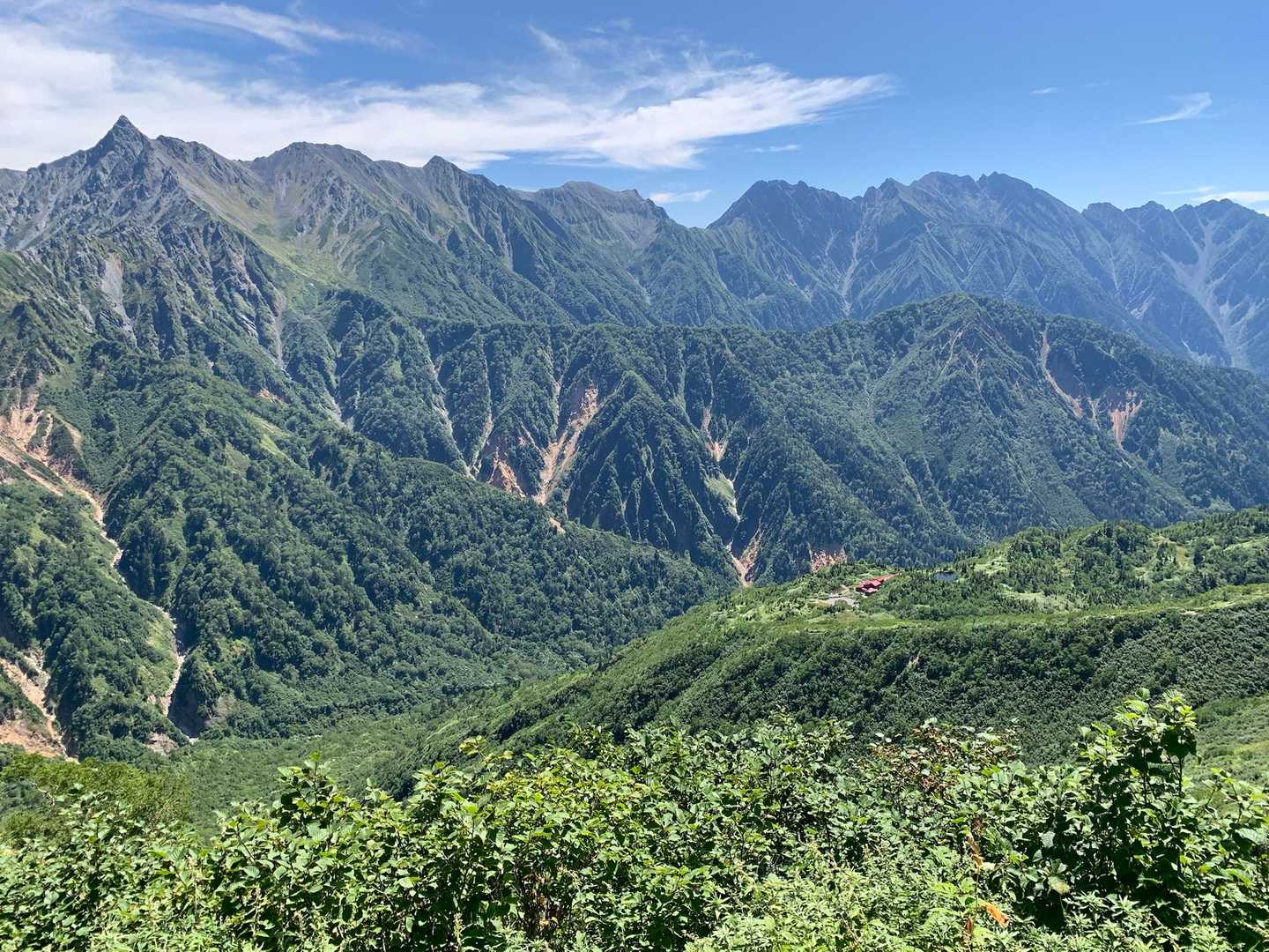 振り返ると槍ヶ岳✨🙌
