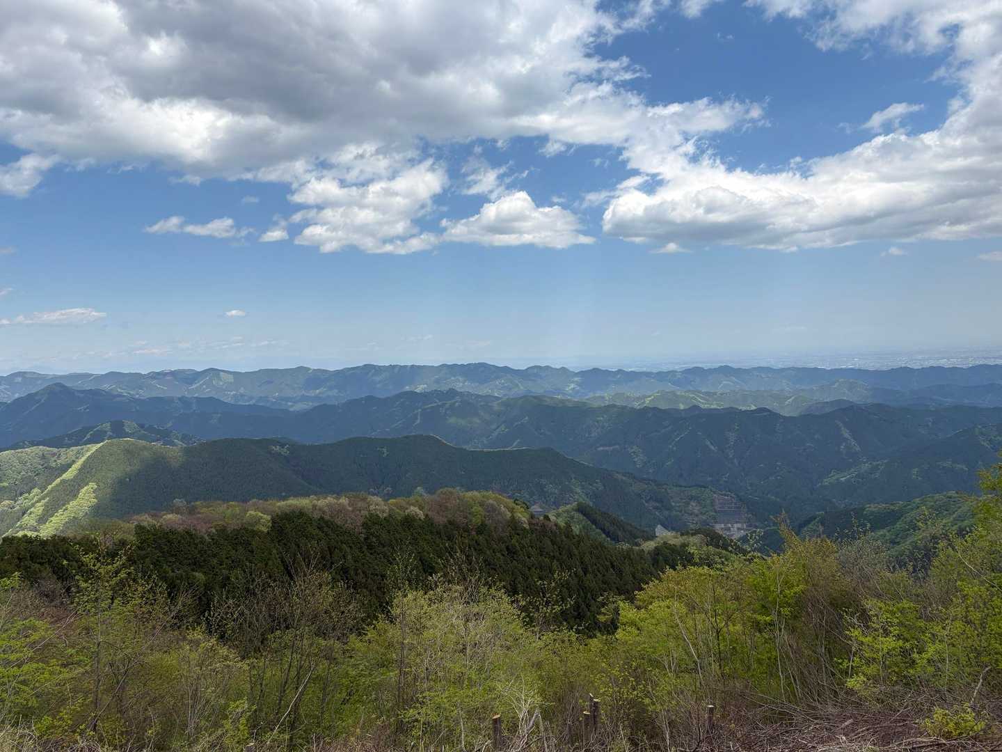 清東橋バス停-棒ノ嶺-権次入峠-白谷沢登山口-龍泉寺登山口 縦走コースの写真