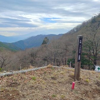 大峠の富士山、すでに雲がかっていた
