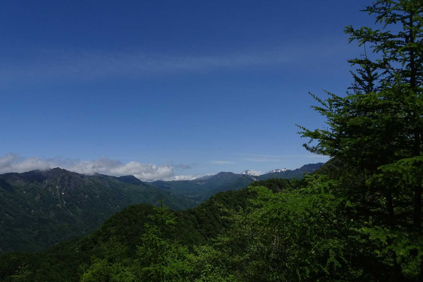 火打、焼山辺りでしょうか、頭が見えます