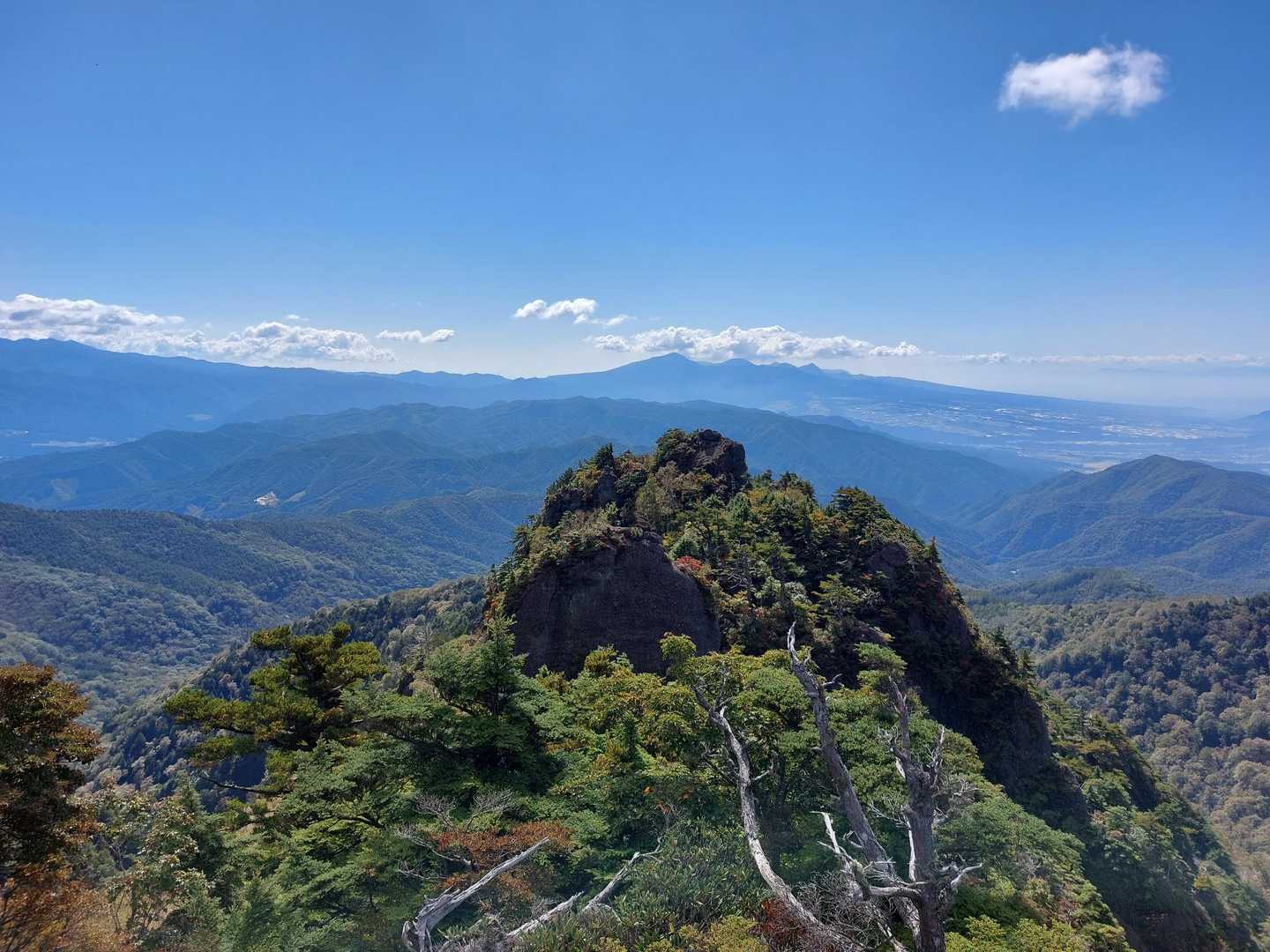 振り返って不動岩🎵天候も良く、この時はまだ余裕がありました😄