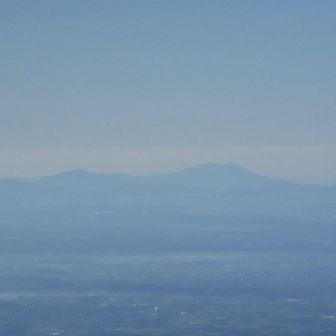 筑波山も見えた