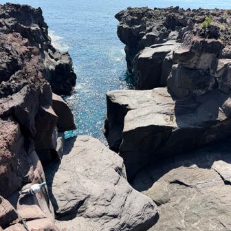 ここも色んな場所を除いて回っていましたw