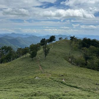 今日はこんなに開けて登山道も景色もとても清々しいお山に来れてよかったよ