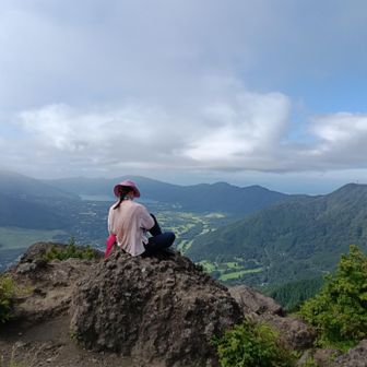 岩の上でひと休み