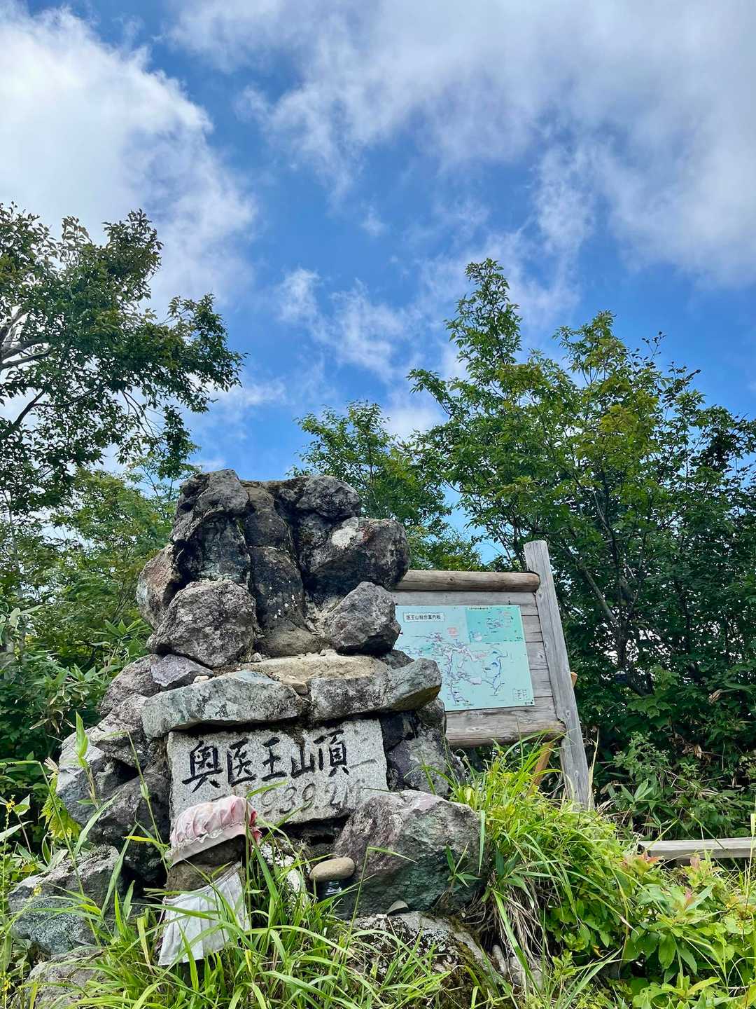 奥医王登頂