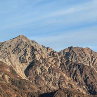 白馬鑓岳と杓子岳