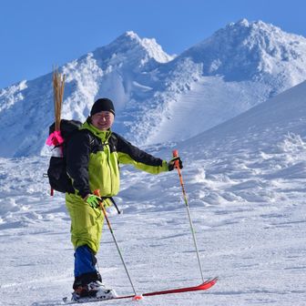 鳥海山・七高山・笙ヶ岳 秋田山岳会
浦山会長です！