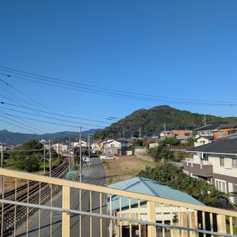 桜沢駅より登山開始。良い天気！