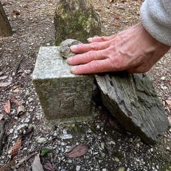 こちらが三角点
四等三角点