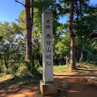 本丸跡（山頂）到着