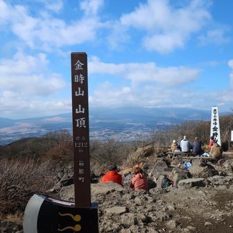 こちらは神奈川県箱根町の山頂標識😁