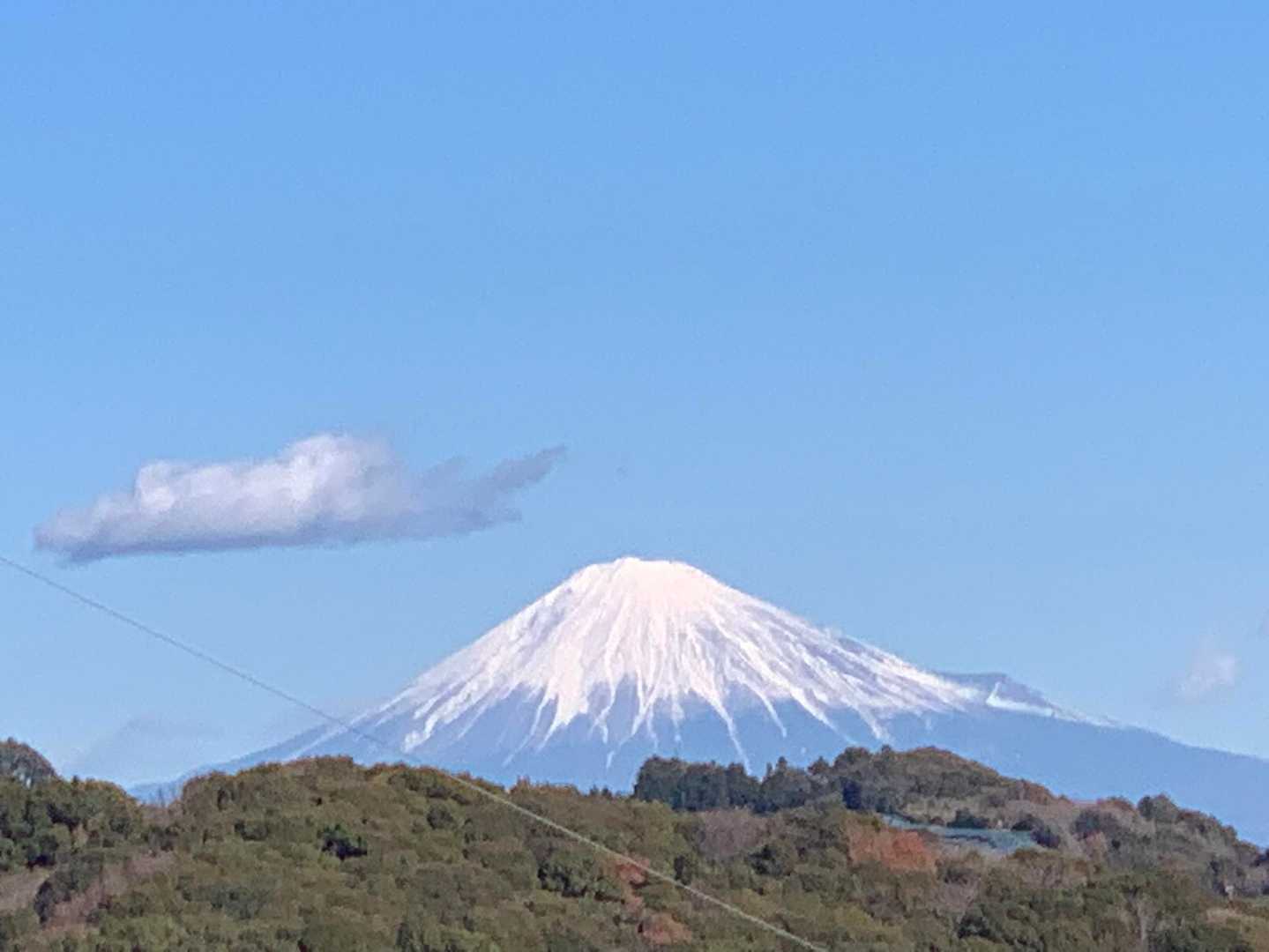 こんなに富士山がはっきり見えるなんていいところだ