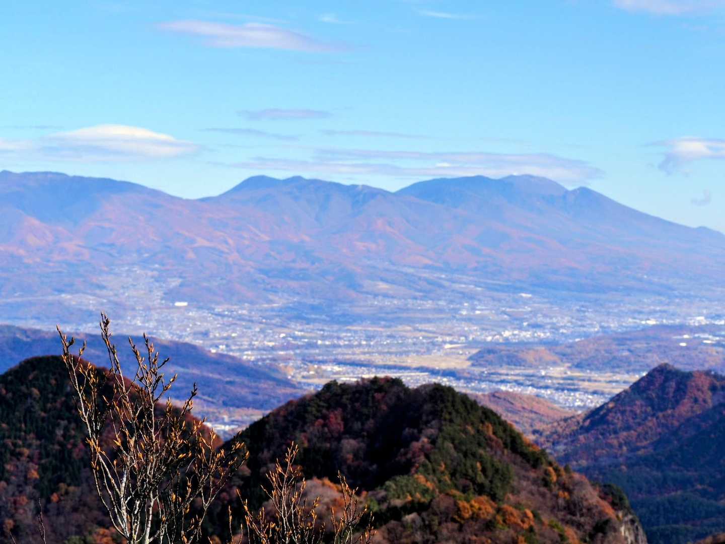 上田の街並みと浅間連峰🏔️