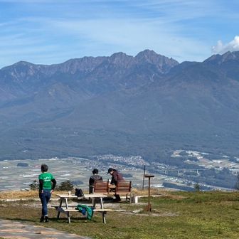 八ヶ岳が全面に見えます