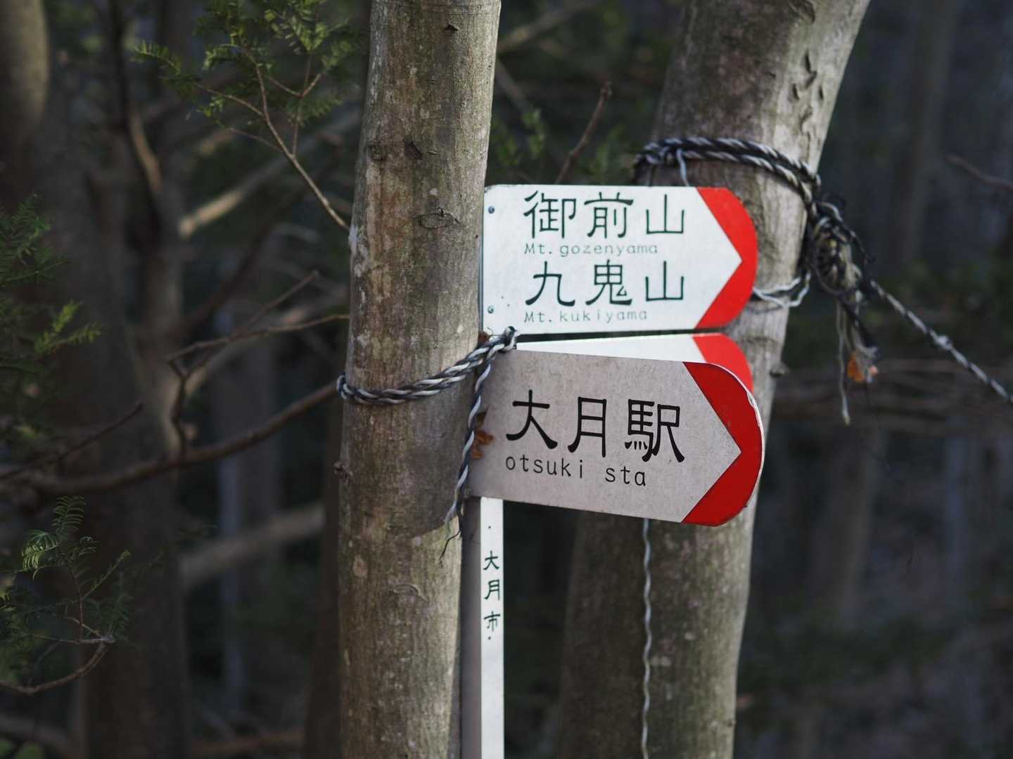大月駅へ。