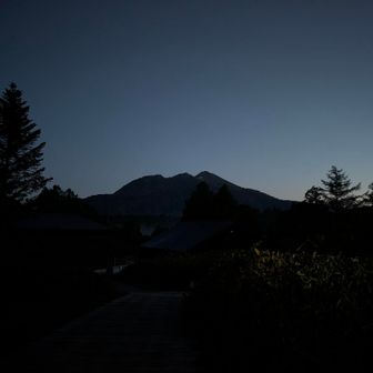 シルエット燧ヶ岳