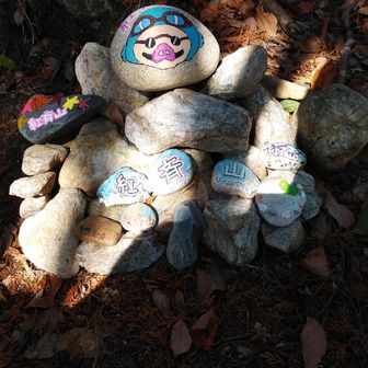 紅斉山名板の足元に紅の豚？
作者はYAMAPユーザー
「だぶちゃん」さんだそうです。
ありがとうございます。