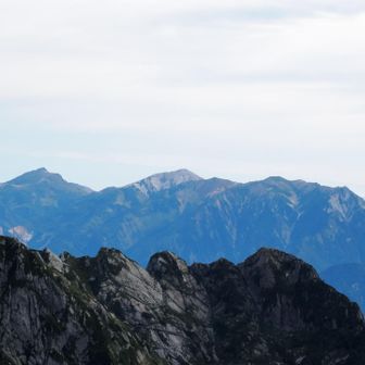 中央に白馬岳