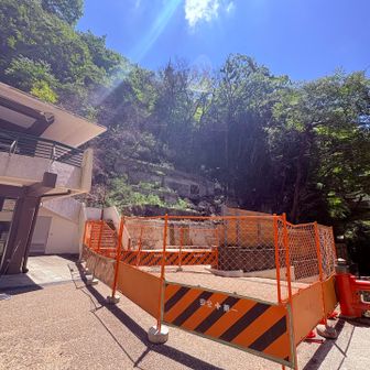 売店は完全に撤去されてて こんなん
