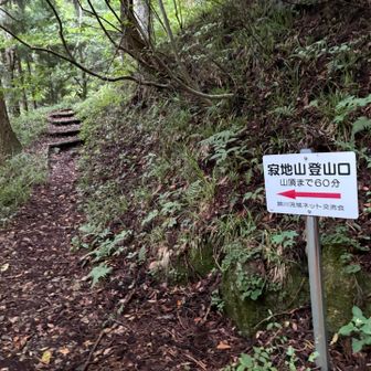 林道を4キロ歩き登山口