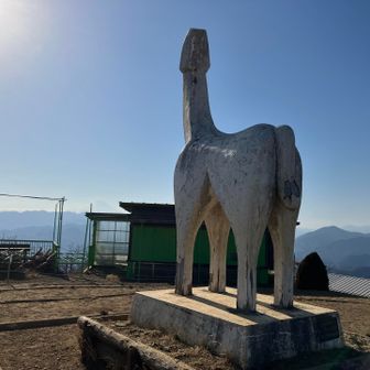 気温が上がったからか富士山はかなり見えにくくなった
雲はないけどモヤが濃い