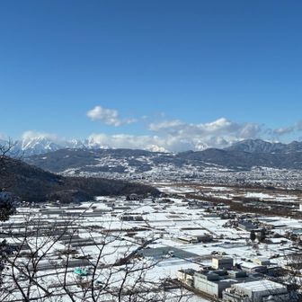 千曲川が育む善光寺平の南部分の広がり