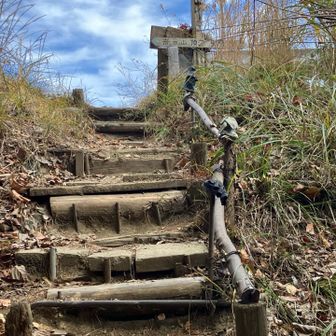 ここ登れば登山口。ここが鷲越？