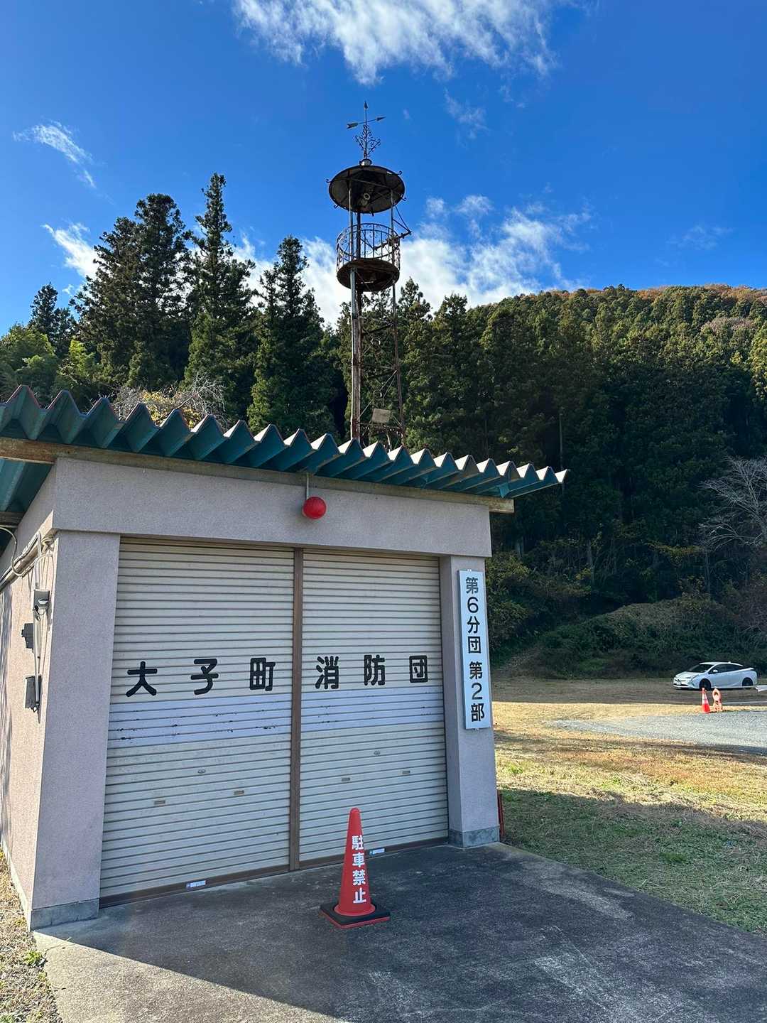 火の見櫓。懐かしい風景です。