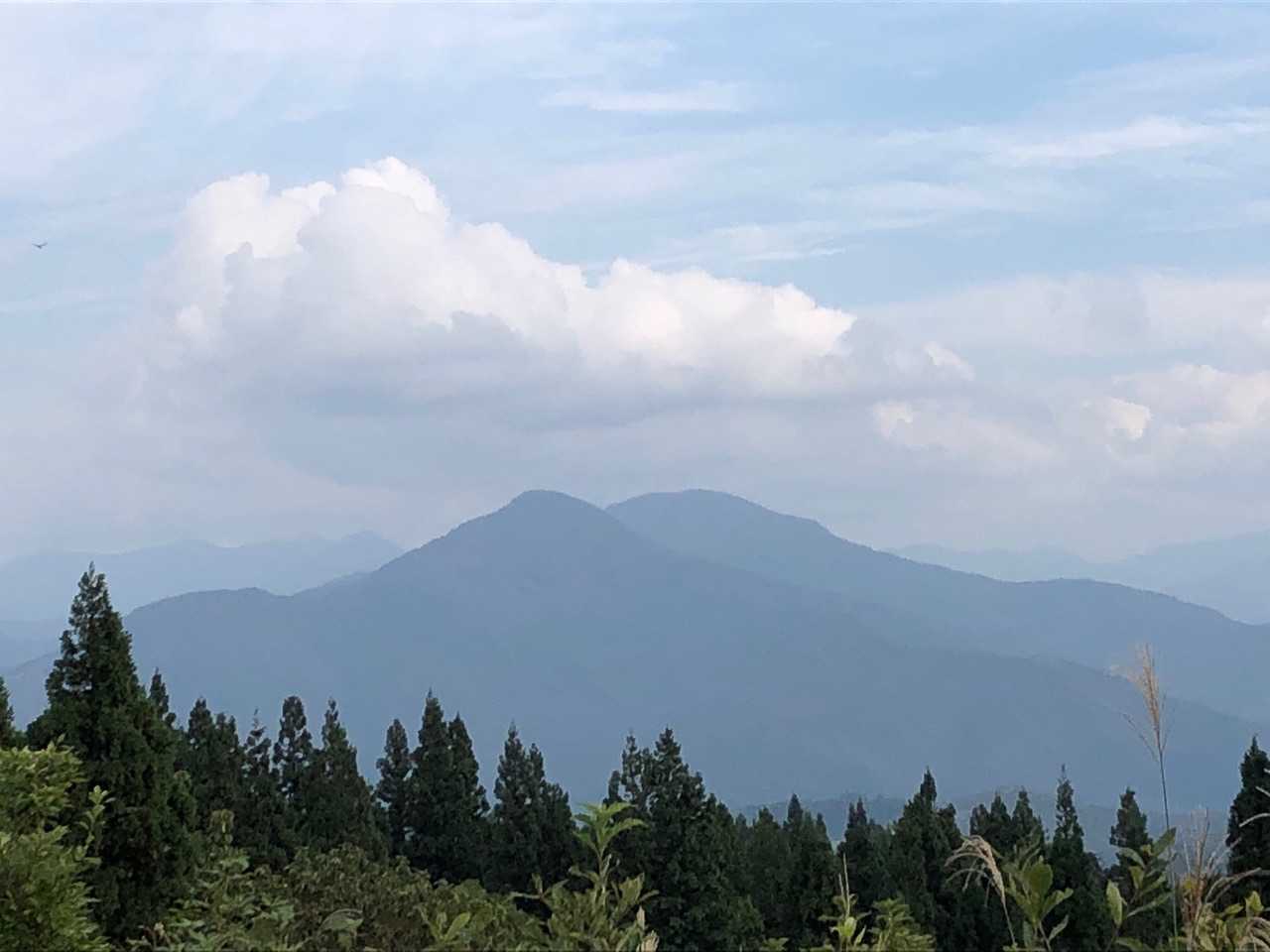 下権現堂山・上権現堂山、左奥に浅草岳か