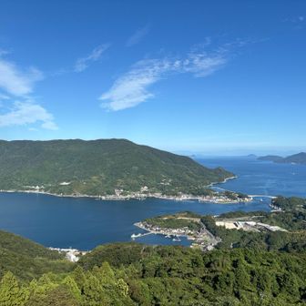 皇座山、沖家室島方面