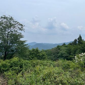 かすかに筑波山