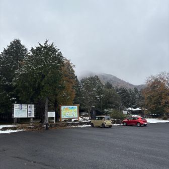 無事下山。登りは暑かったけど、山頂で☃️作ってたりしてたら下山中は寒かった🥶でも楽しめました🤩駐車場も山も貸し切りでした