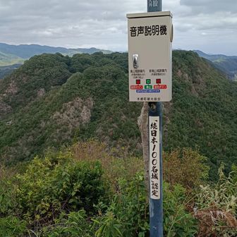 頂上には音声案内がありました。