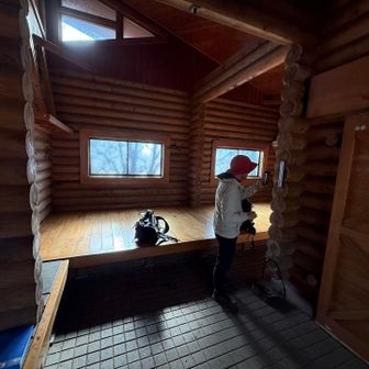 小屋の中あったけー！って温度計見ると…