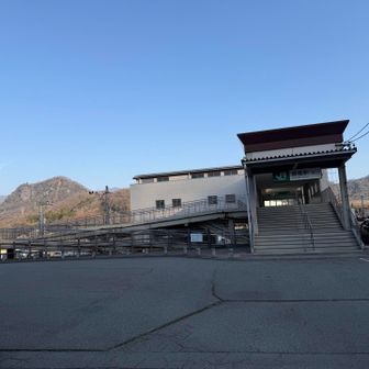 Start🚶‍➡️猿橋駅南口と岩殿山