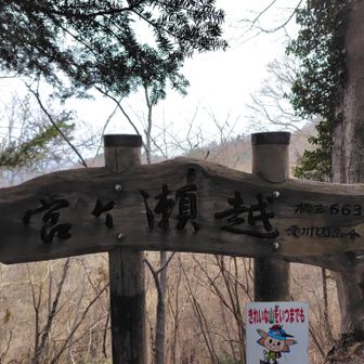 宮ヶ瀬越。峠を「越」というみたい。