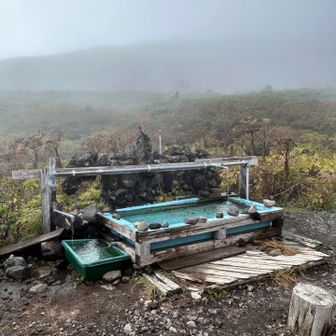 この水が最高！冷たくて美味しかった。生き返った〜
